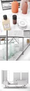 Rig modules bathroom with decor set 01