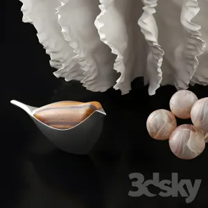 Set of decors sculpures