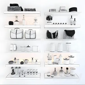 Shelves with illumination
