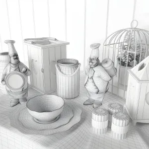 The decor for the kitchen 