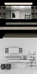 Set of bathroom furniture agape