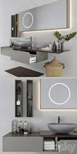 Set of bathroom furniture modulnova infinity