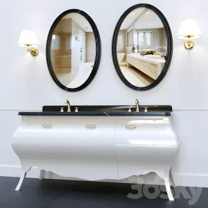 Set of furniture eurodesign prestige doppio lavabo