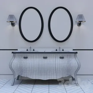 Set of furniture eurodesign prestige doppio lavabo