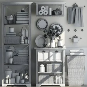 Shelving in the bathroom