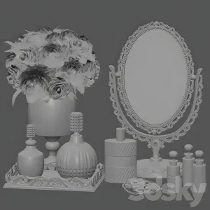 Decorative set classic mirror decoration