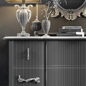 Dresser with mirror guildmaster