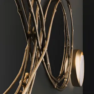 Ginger jagger primitive console vine triptych mirror eclipse wall lamp