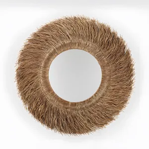 Loully rattan sisal mirror