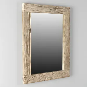 Rh reclaimed railroad ties mirror