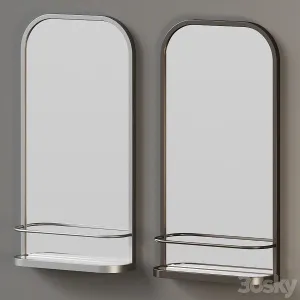 Seamless wall shelf mirror by west elm