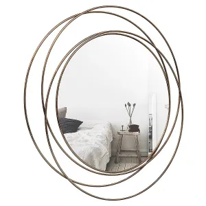 Stier metal wall mirror ornl