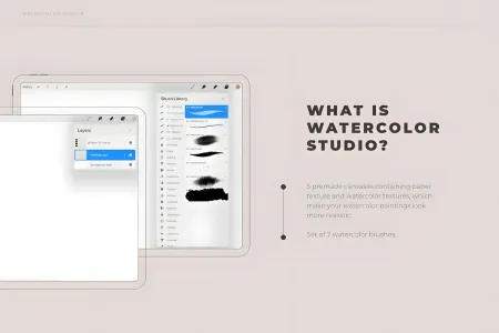 Procreate Watercolor Brush Kit
