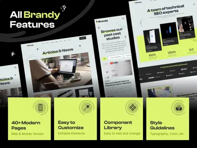 Brandy Digital Marketing Agency Website Ui Kit