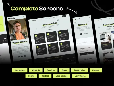 Brandy Digital Marketing Agency Website Ui Kit