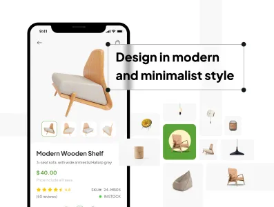 Homania funiture shopping APP UI kit