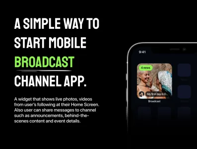 Broadcast Channel App UI Kit Message Social Media