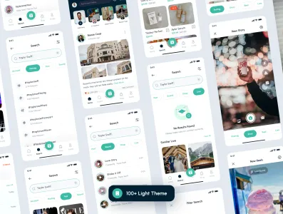 Hubline Social Network Mobile App Ui Kit