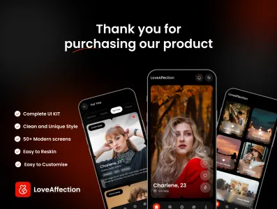 LoveAffection Dating App UI Design Kit