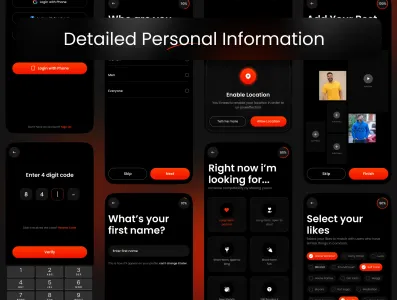 LoveAffection Dating App UI Design Kit