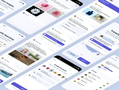 Pollexa Social Poll App iOS UI Kit
