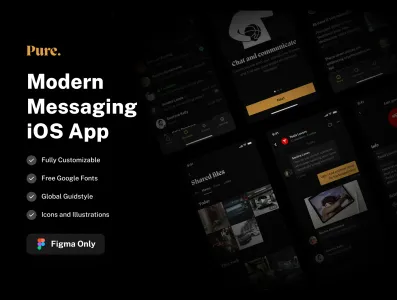 Pure Messaging UI Kit for Figma