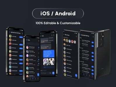Zomo Video Conferencing Online Meeting App UI Kit