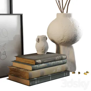 Decor with vases books