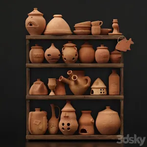 Dishes clay n