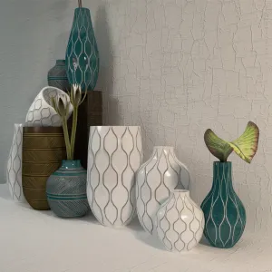 Linework vases honeycomb west elm
