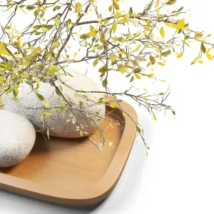 Plum branch in a stone vase