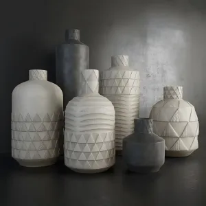 Pressed pattern vases 2