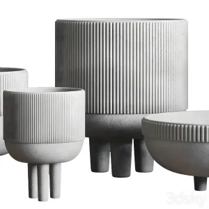 Vase concrete indoor outdoor