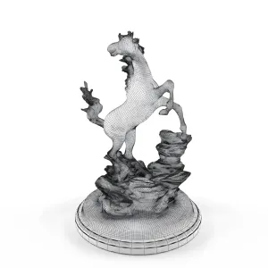 Bronze horse statuette