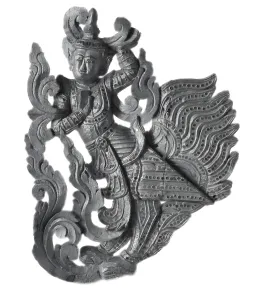 Burmese carved angel fragment