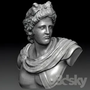 Bust of apollo