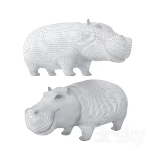 Figurine hippo bongo