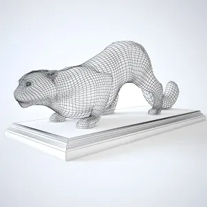 Figurine snow leopard