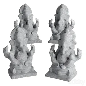 Ganesha sitting sculpture