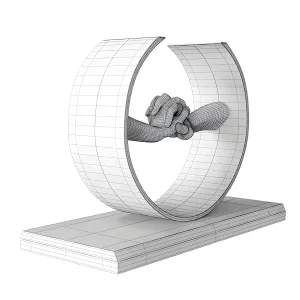 Lorenzo quinn sculpture during love