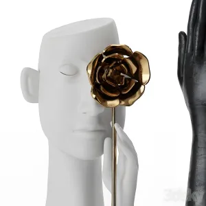 One eye face vases
