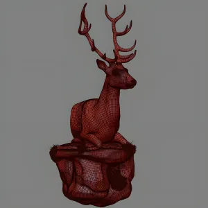 Resting deer