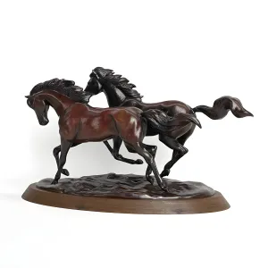 Running horses
