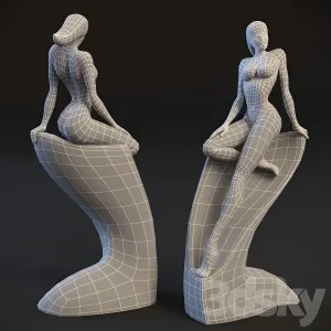 Sculpture of a naked woman