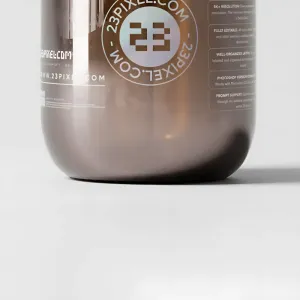 Amber Glass Gallon Pump Bottle 01