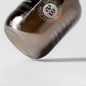 Amber Glass Gallon Pump Bottle 02