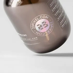 Amber Glass Gallon Pump Bottle 03