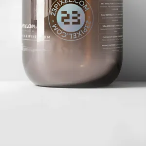 Amber Glass Gallon Pump Bottle 05