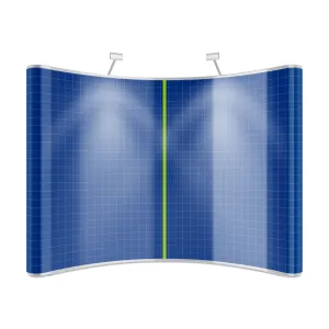 Glossy Aluminium Spring Pop Up Stand