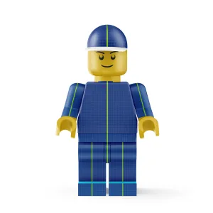 Mini Figure Wearing Cap